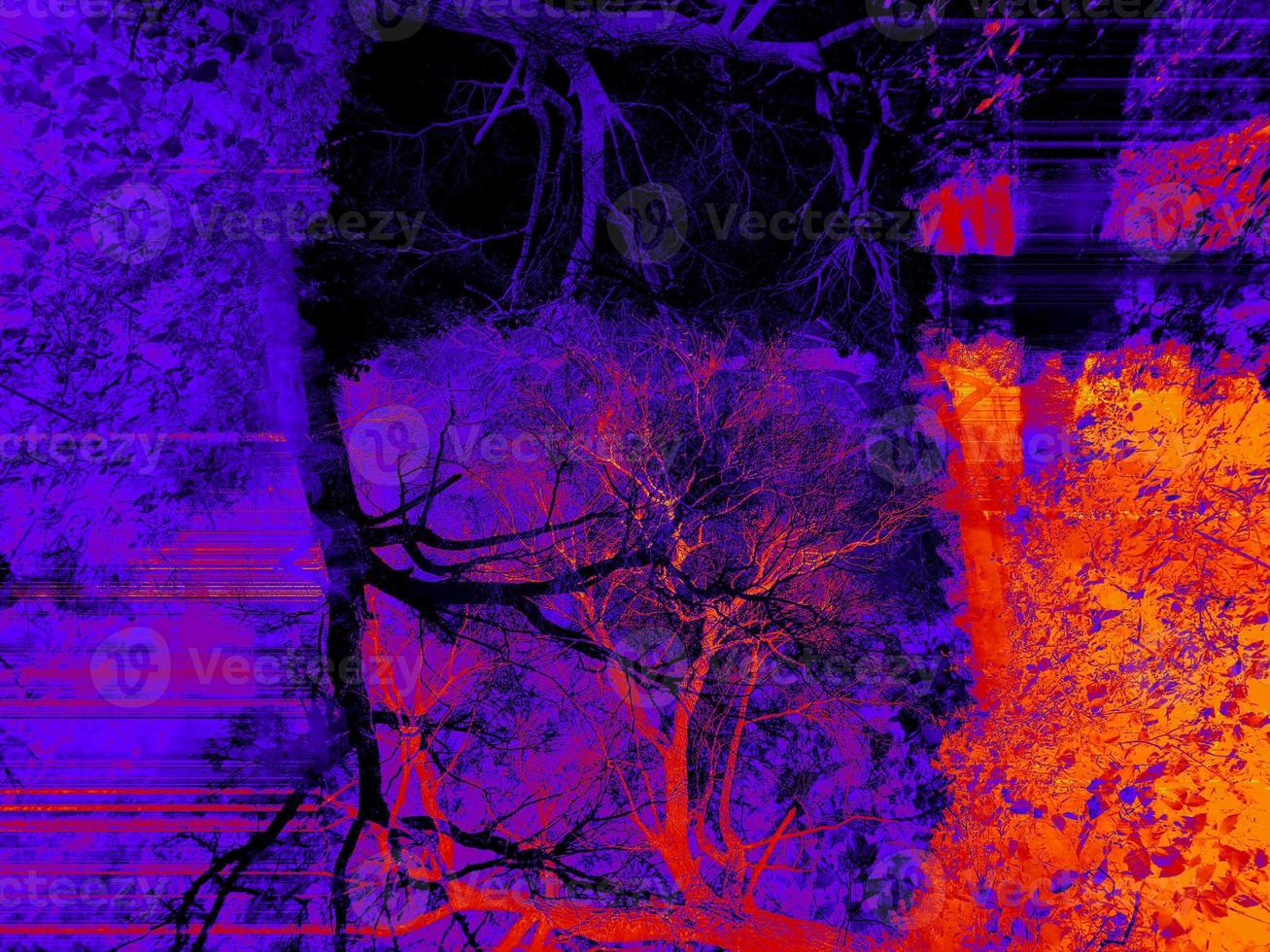 Abstract background in red and blue, with a spectacular rhythm and inserts. photo