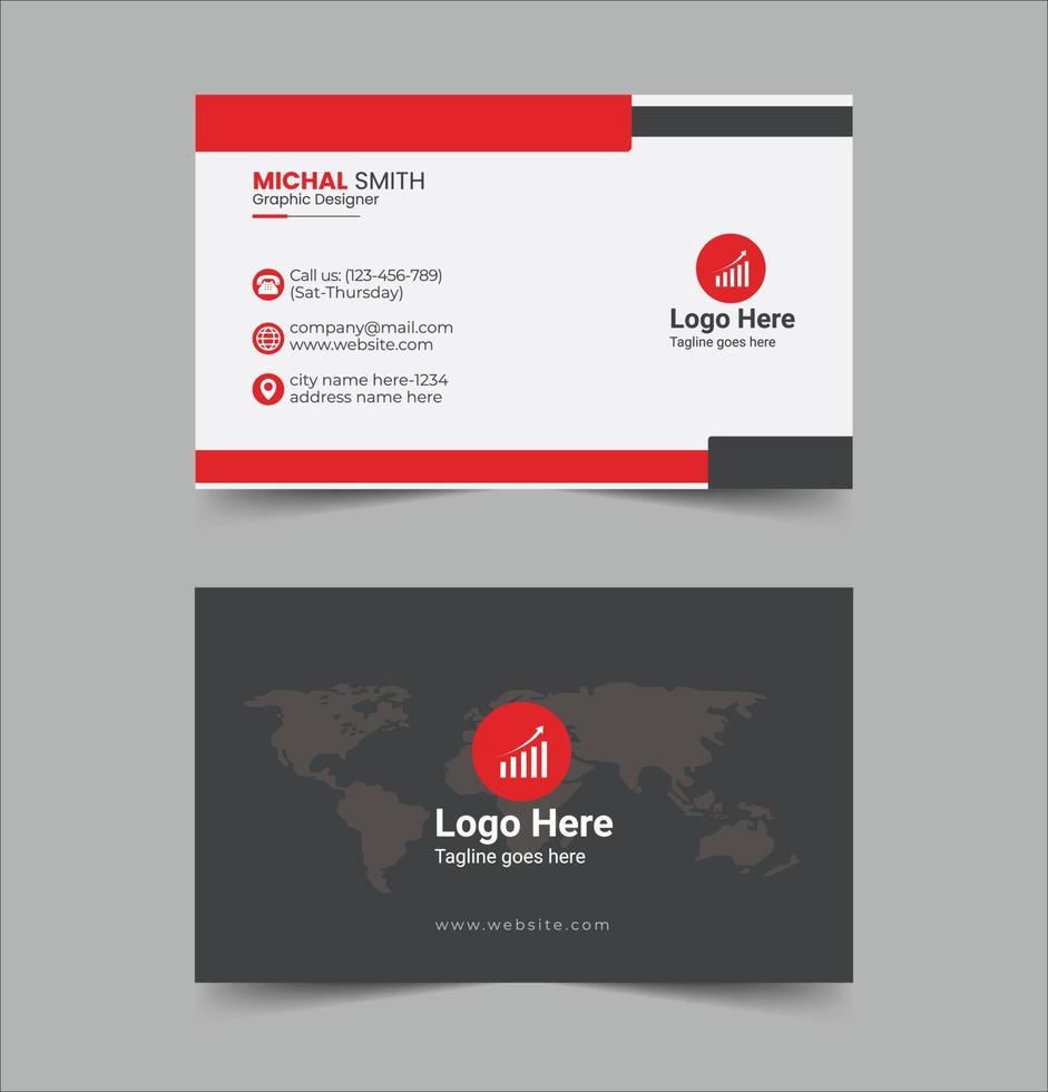 Corporate Business card design template vector