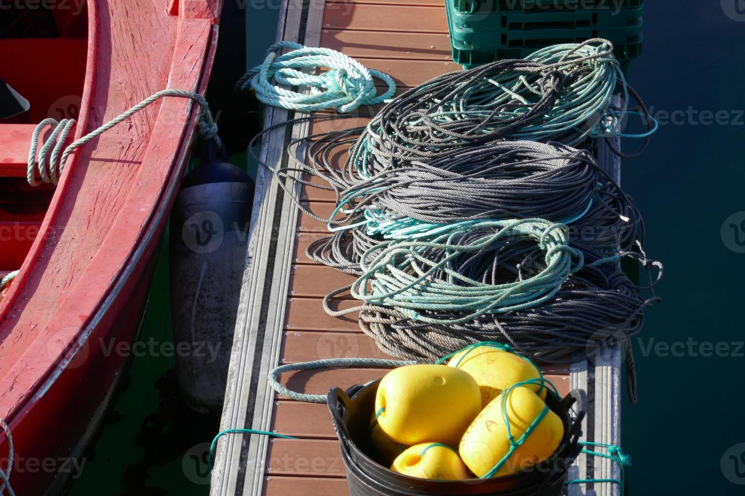 Fishing Boats Moored at the Dock photo