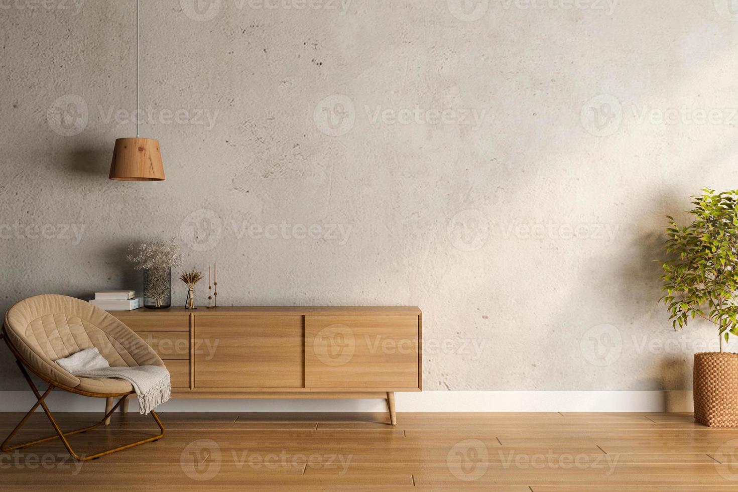 diseño de maqueta de pared en renderizado 3d foto