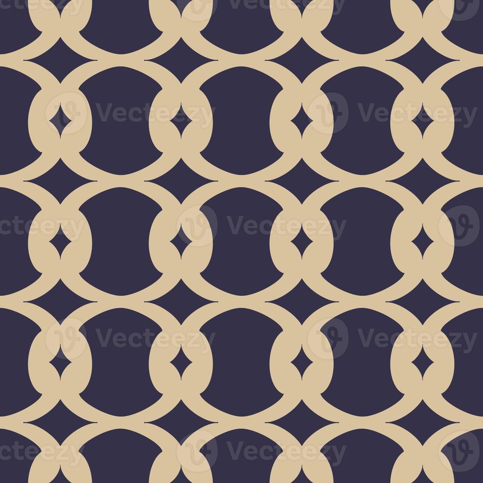 Retro contemporary blue color simple ethnic persian shape seamless pattern on gold background. Use for fabric, textile, interior decoration elements, wrapping. photo