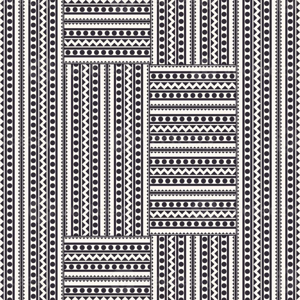 abstracto étnico tribal aleatorio pequeña forma geométrica monocromo color sin costuras patrón de fondo. uso para telas, textiles, elementos de decoración de interiores, tapicería. foto