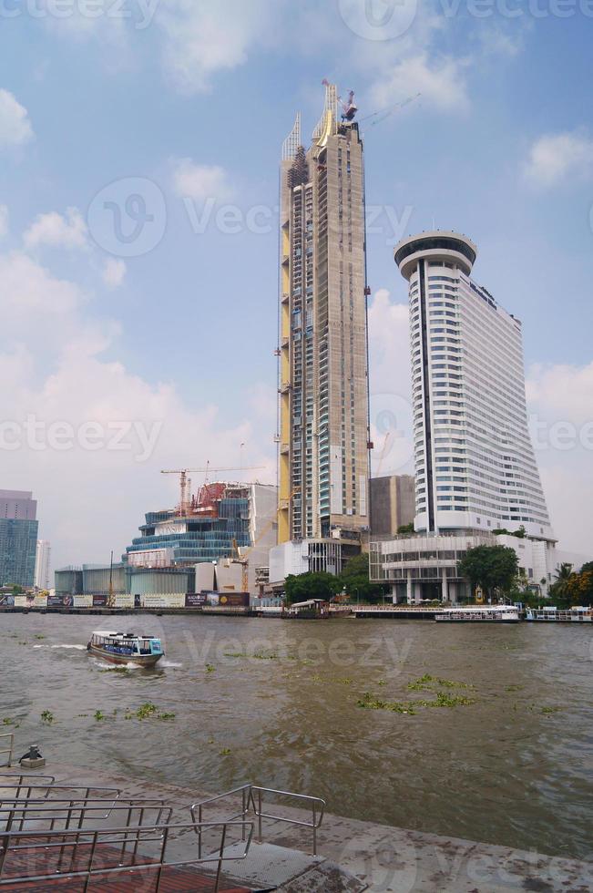 Bangkok canals with boats photo