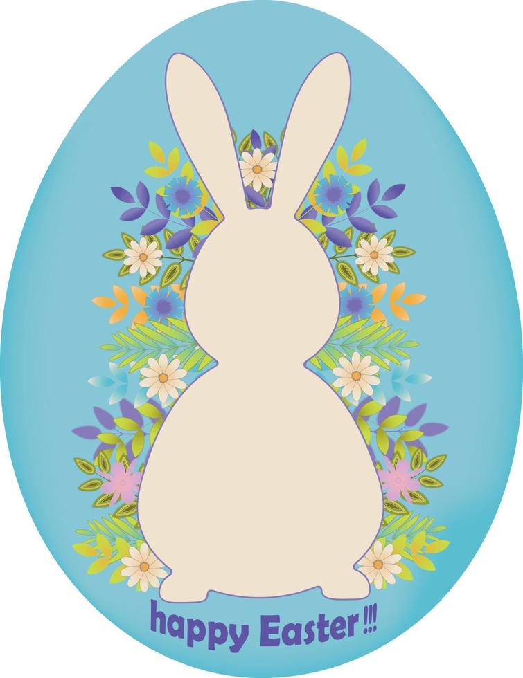 tarjeta de pascua feliz vector