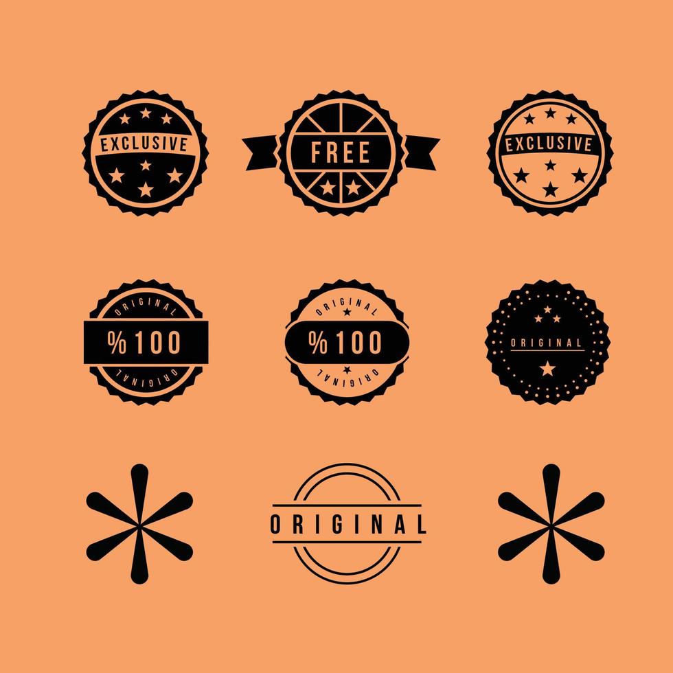 Original badges emblem vector designs