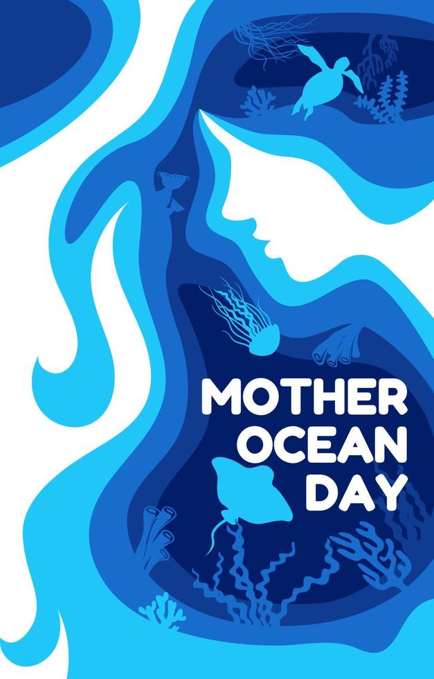 Mother Ocean Day from the Sea Everything Comes vector