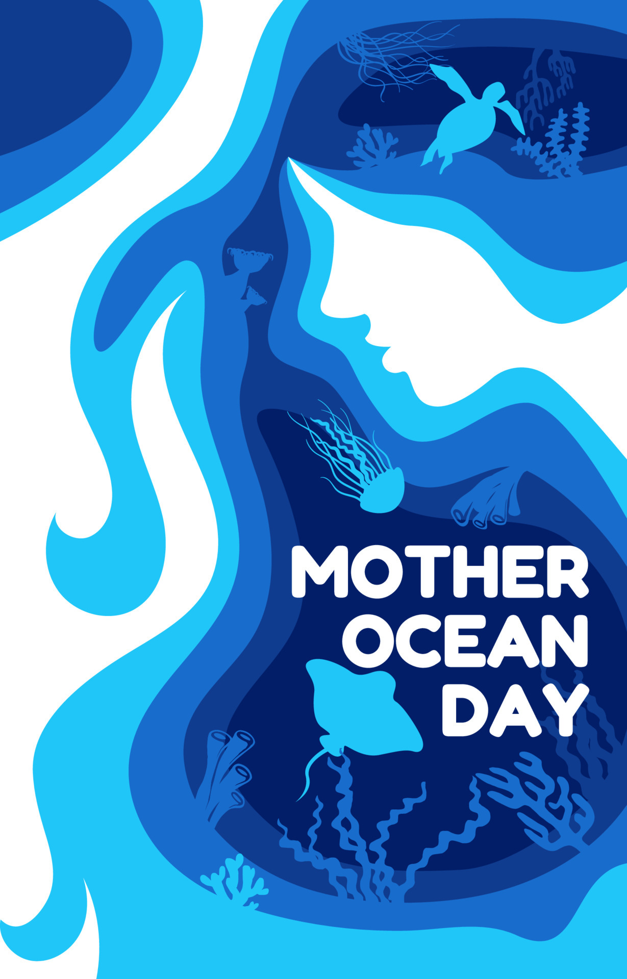 Mother Ocean Day from the Sea Everything Comes 6836177 Vector Art at