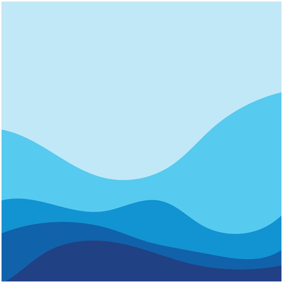 Abstract Water wave design background vector
