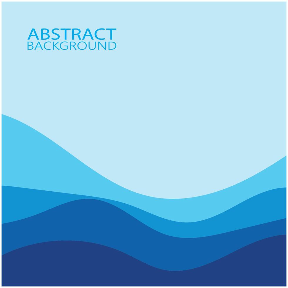 Abstract Water wave design background vector