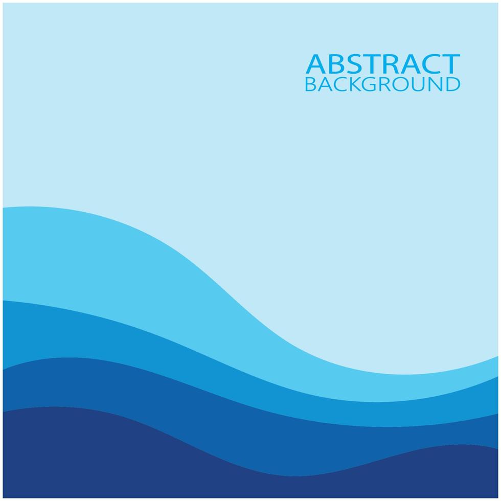Abstract Water wave design background vector