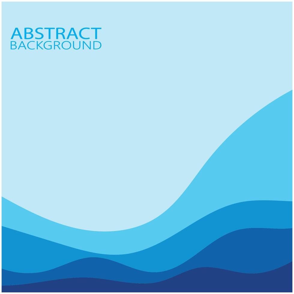 Abstract Water wave design background vector