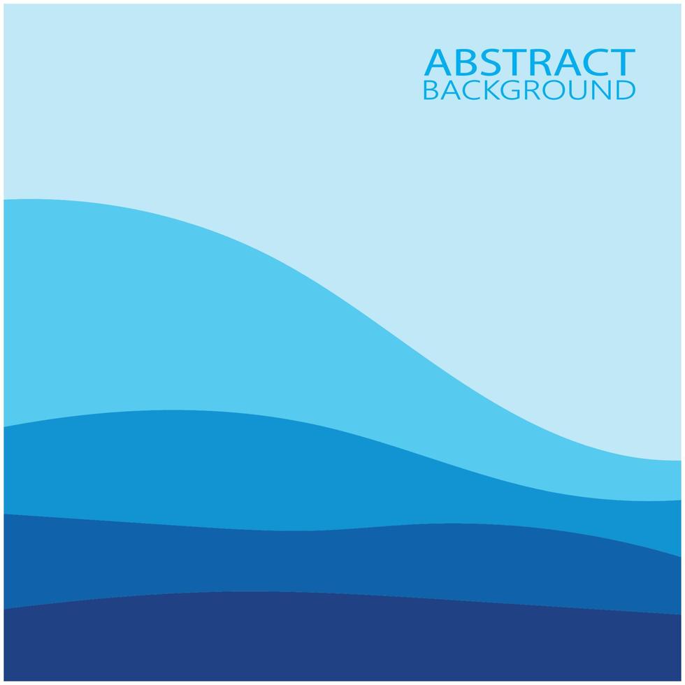 Abstract Water wave design background vector