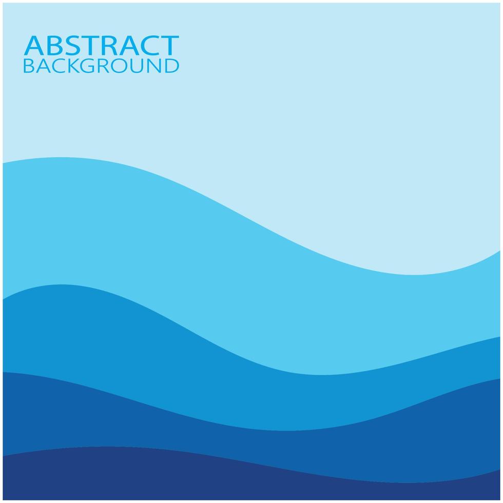 Abstract Water wave design background vector