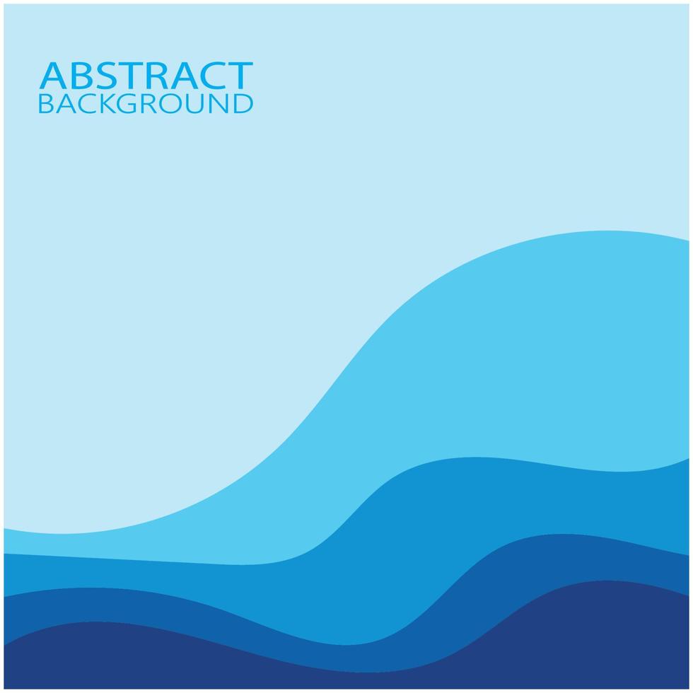 Abstract Water wave design background vector