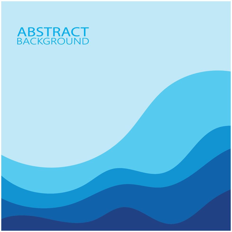 Abstract Water wave design background vector