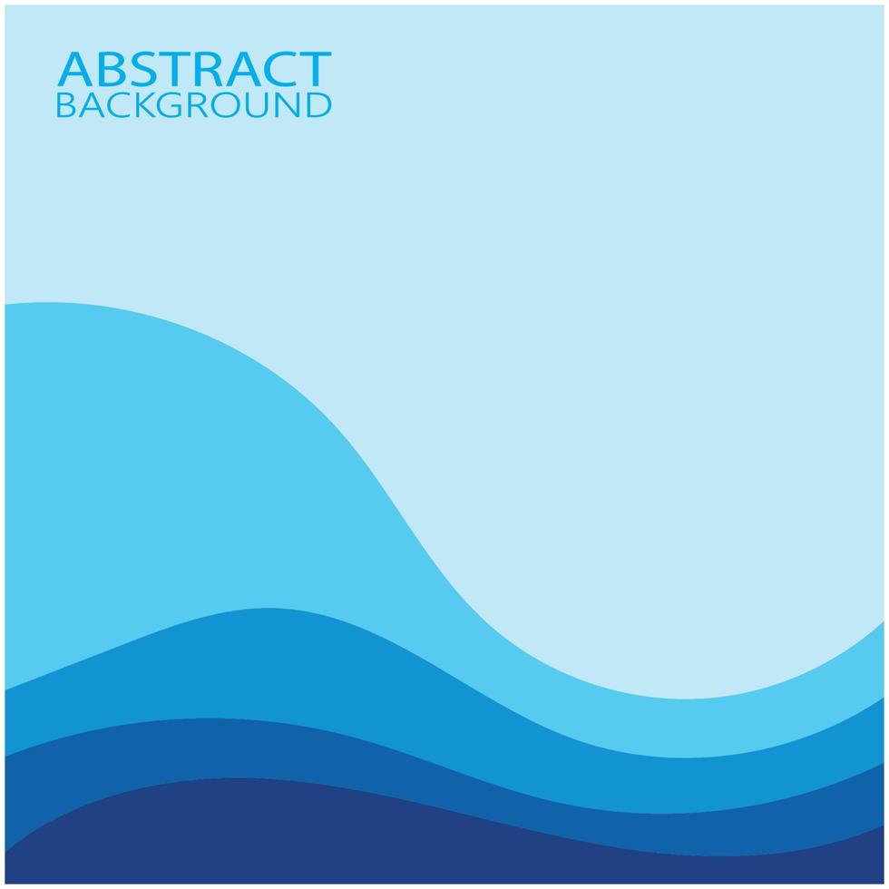 Abstract Water wave design background vector