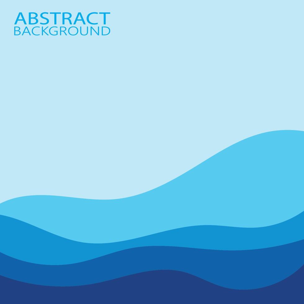 Abstract Water wave design background vector