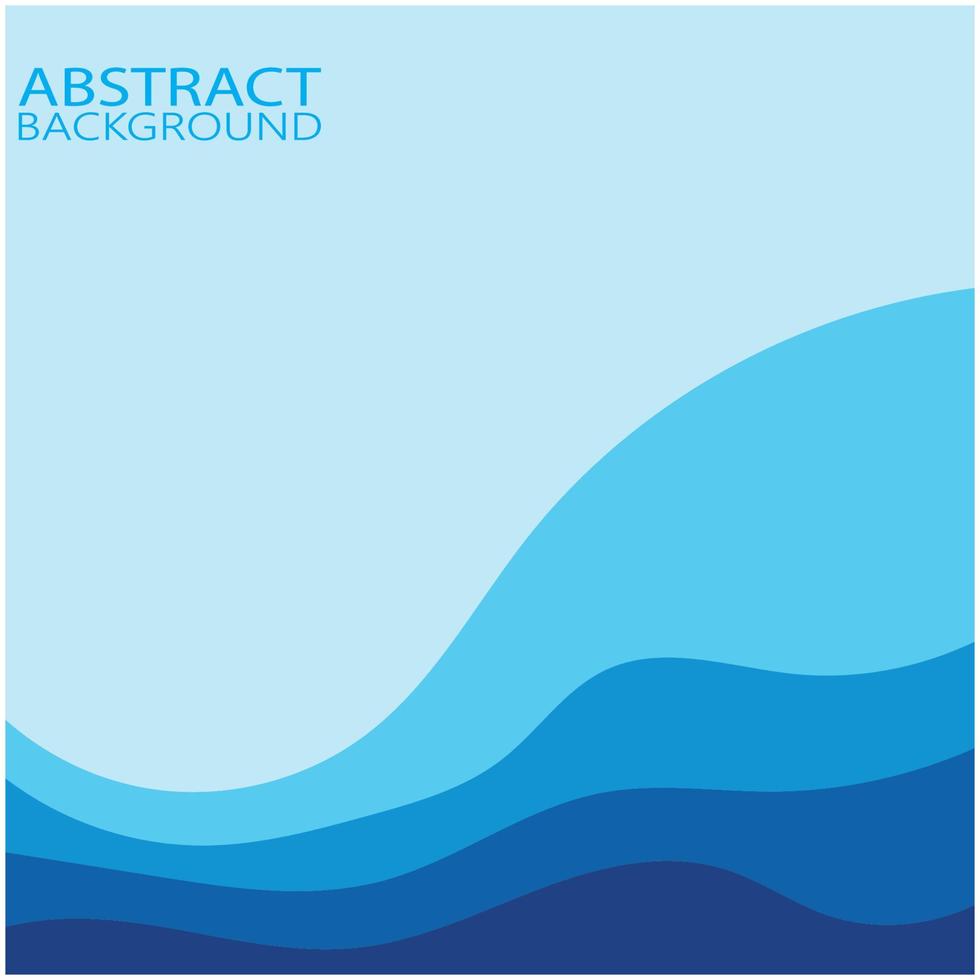 Abstract Water wave design background vector