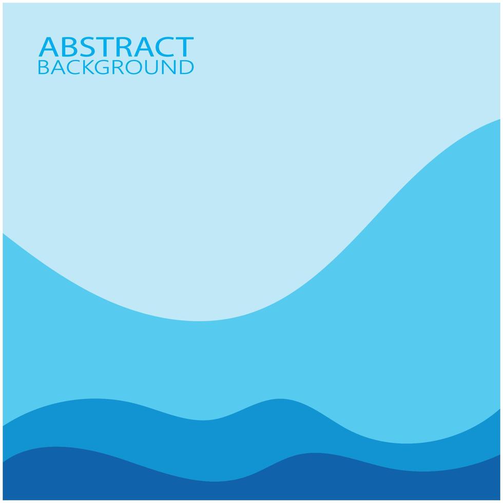 Abstract Water wave design background vector