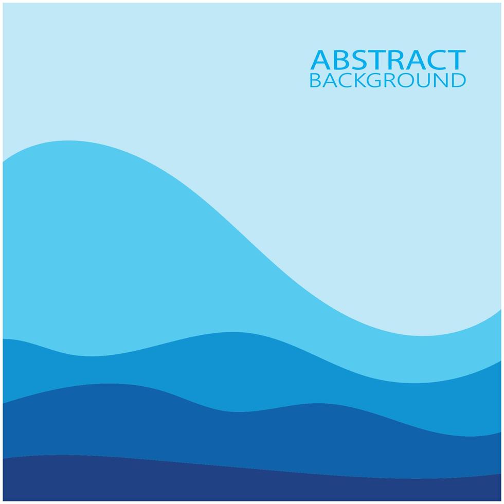 Abstract Water wave design background vector