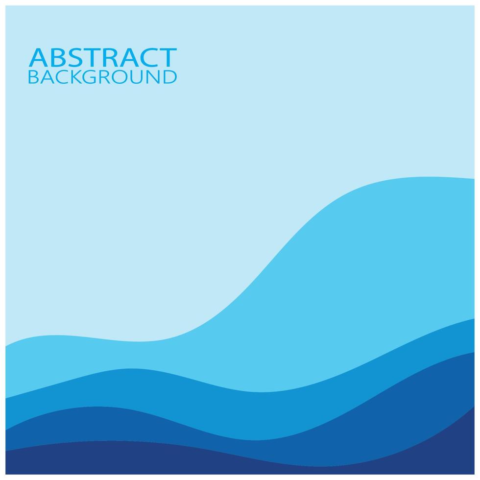 Abstract Water wave design background vector