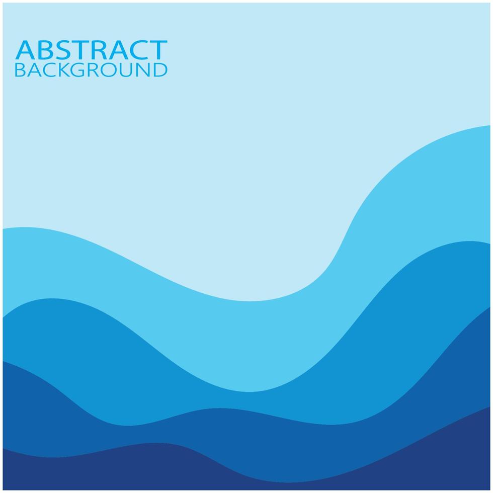 Abstract Water wave design background vector