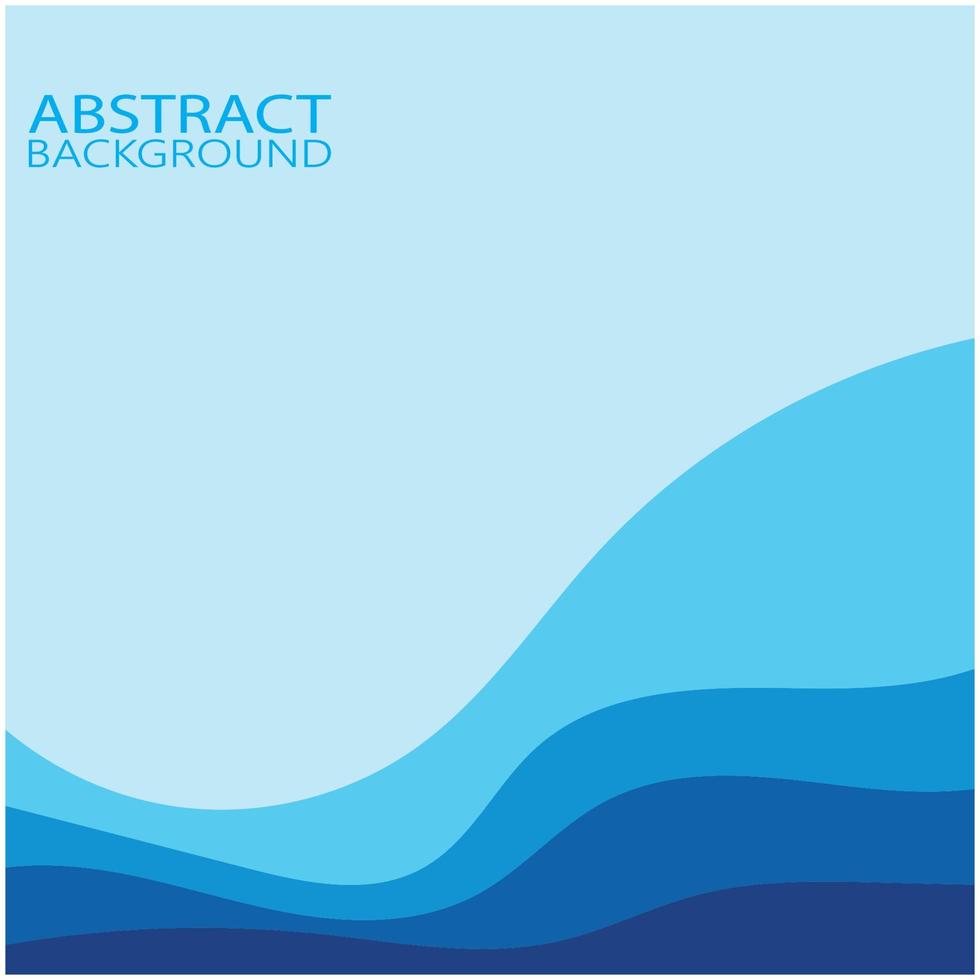 Abstract Water wave design background vector