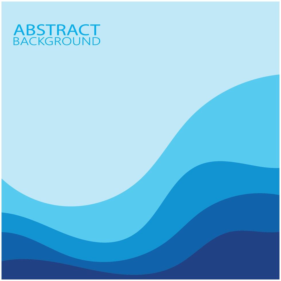 Abstract Water wave design background vector