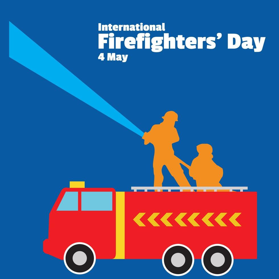 Vector for International Firefighters Day. Simple and elegant illustration. Firefighters