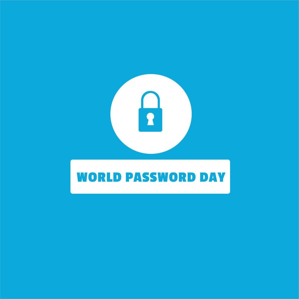 world password day vector graphic great for world password day celebration. flat design. story design. flat illustration. simple and elegant