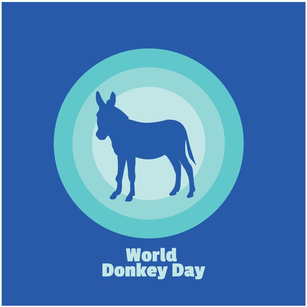 World Donkey Day Vector. for World Donkey Day. Simple and elegant design vector