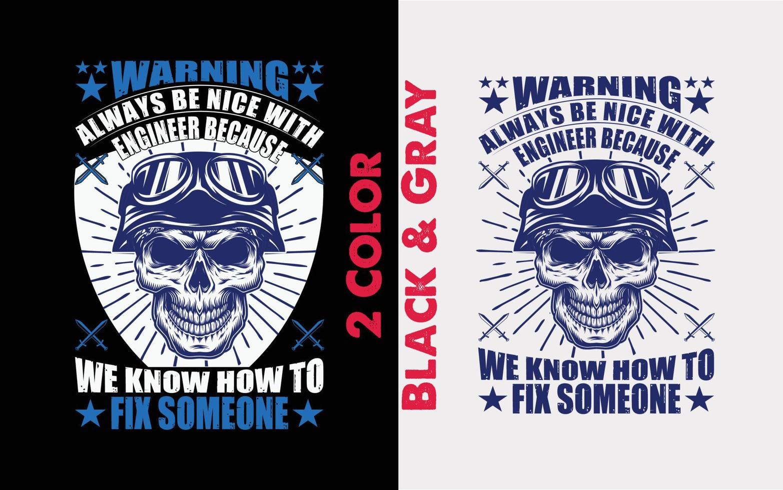 We Know How To Fix Someone Skull T Shirt Design vector