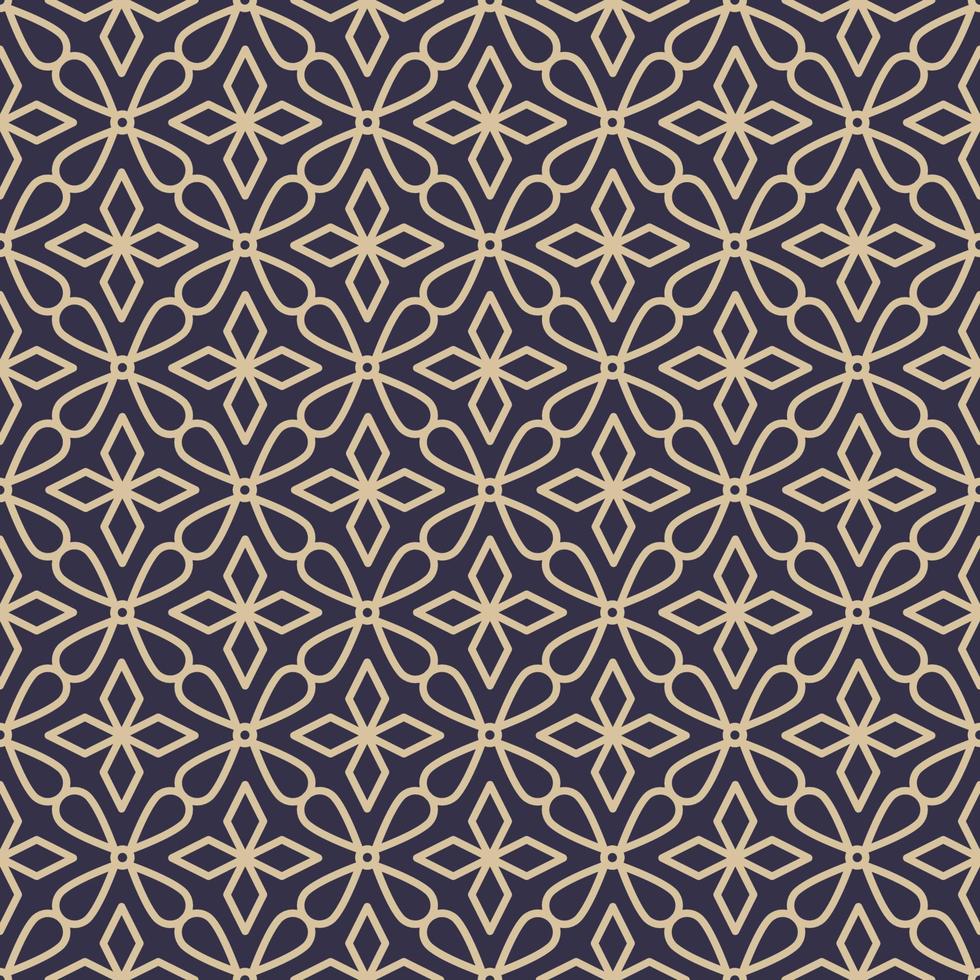 Ethnic Peranakan contemporary color simple geometric floral shape seamless pattern background. Use for fabric, textile, interior decoration elements, upholstery, wrapping. vector