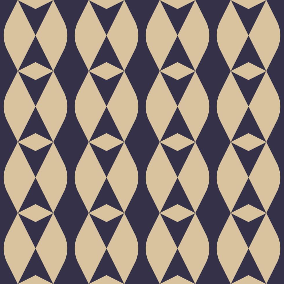 Contemporary blue and gold color simple ethnic shape seamless pattern background. Use for fabric, textile, interior decoration elements, wrapping. vector