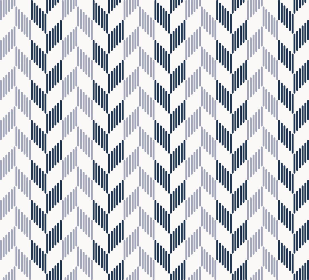 Modern herringbone chevron pattern from small line shape with blue