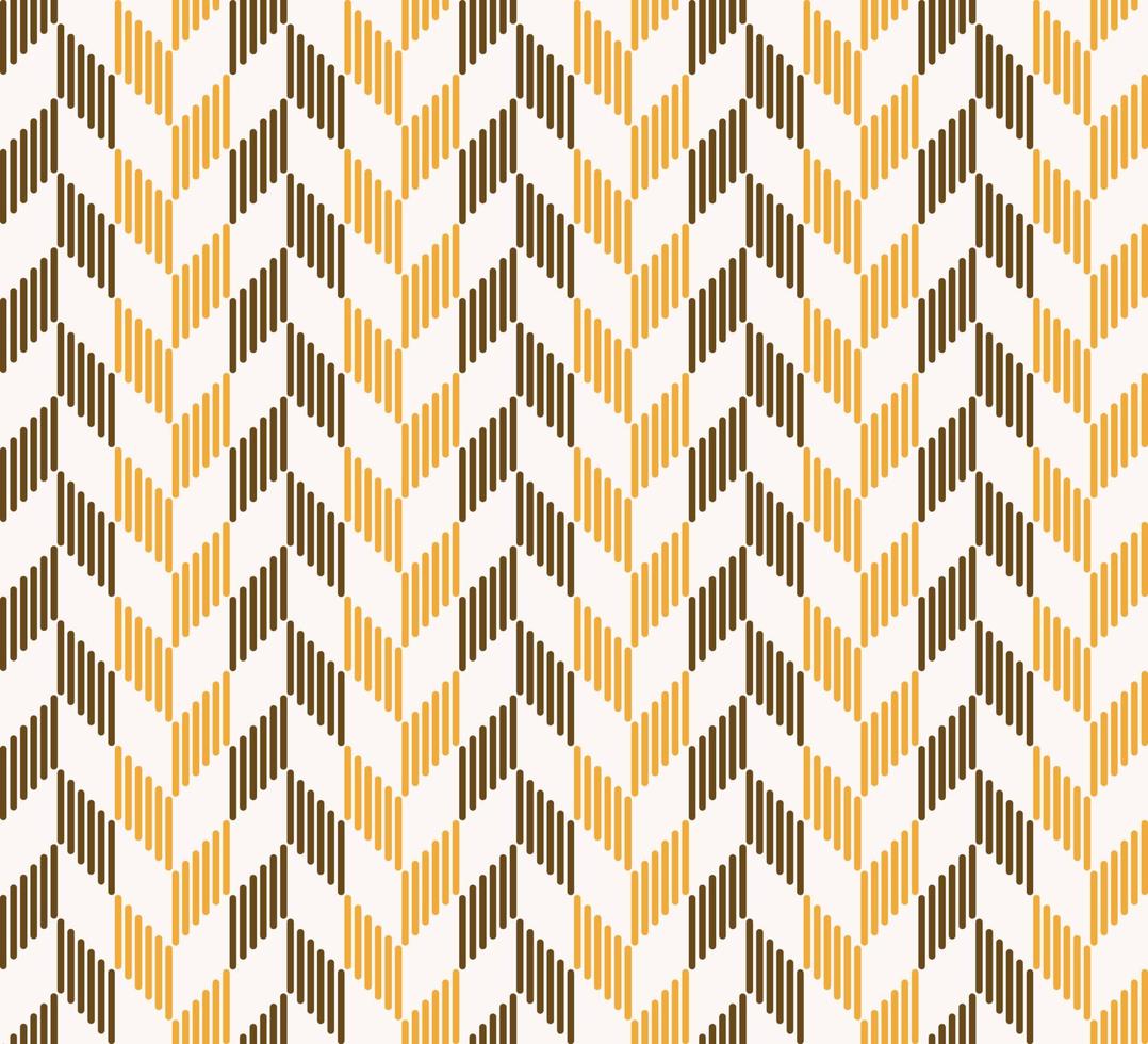 patrón de chevron de espiga moderno de fondo transparente de color amarillo marrón de forma de línea pequeña. uso para tejidos, textiles, envolturas, embalajes, tapicería, elementos de decoración de interiores. vector