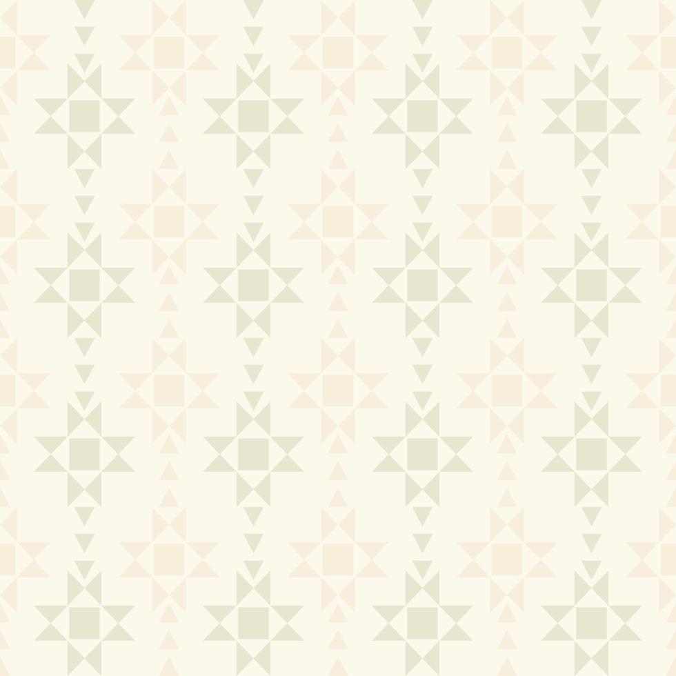 Ethnic tribal african geometric shape cream grey monochrome color seamless pattern background. Use for fabric, textile, interior decoration elements, upholstery, wrapping. vector