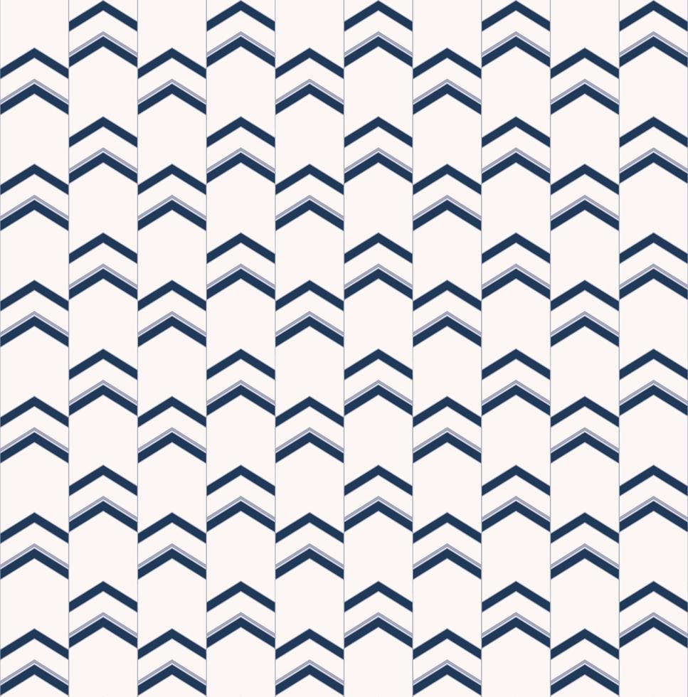 Geometric blue chevron seamless pattern on white color background. Use for fabric, textile, interior decoration elements, upholstery, wrapping. vector