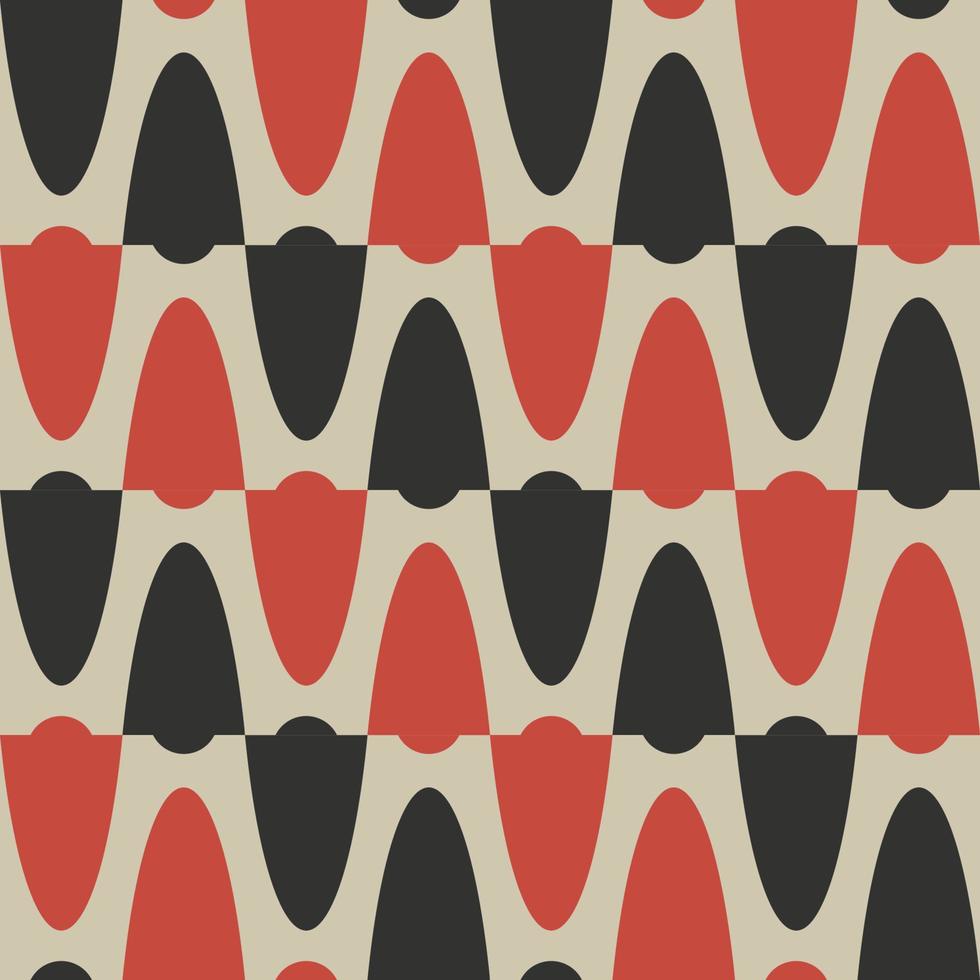 Abstract geometric shape seamless background. Scandinavian modern color pattern design. Use for fabric, textile, interior decoration elements, upholstery, wrapping. vector