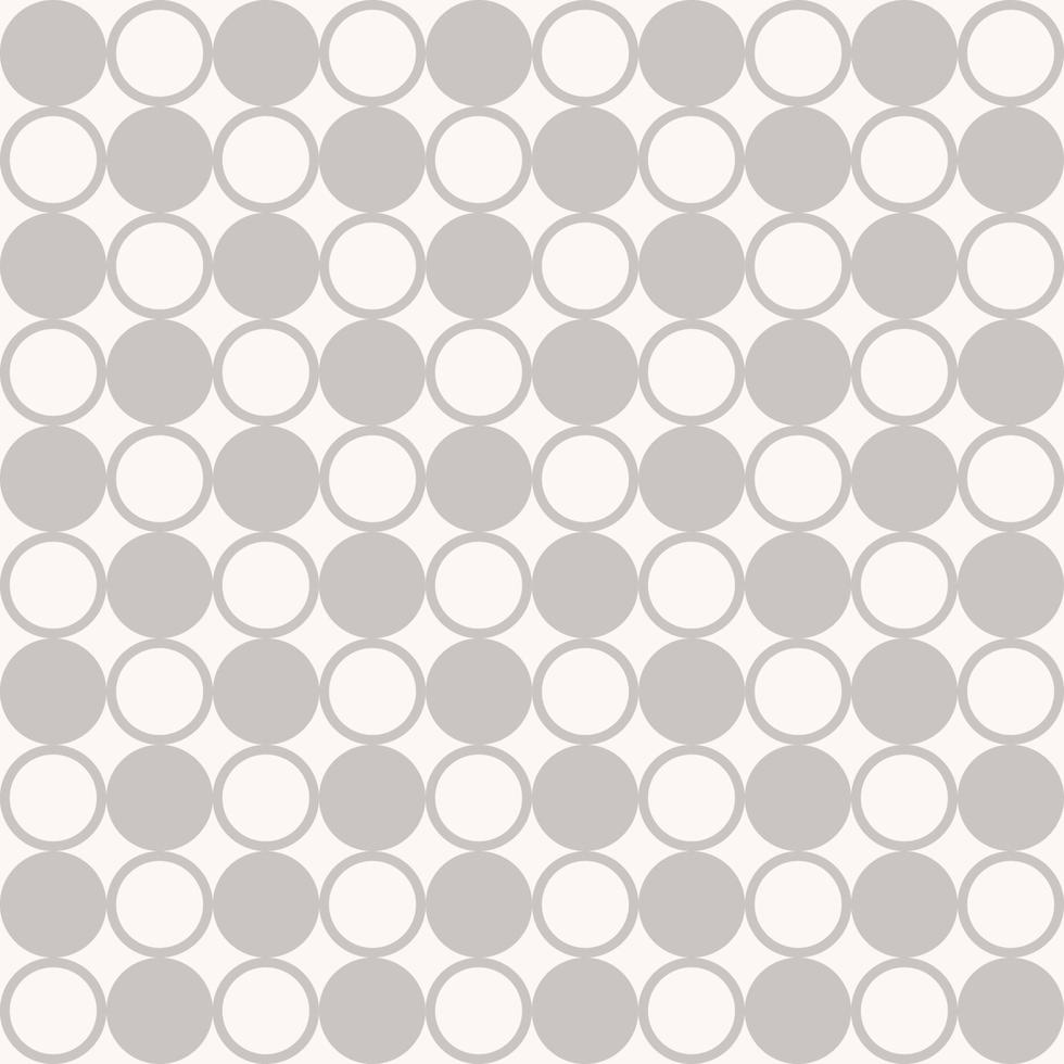 Modern cream grey color random small circle geometric shape seamless pattern background. Use for fabric, textile, interior decoration elements, upholstery, wrapping. vector