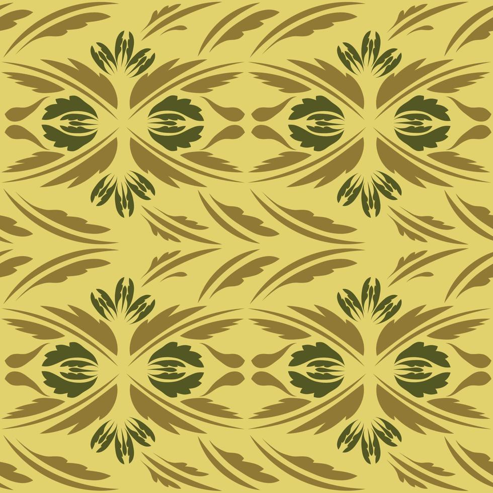 Folk flowers print Floral pattern Ethnic art vector