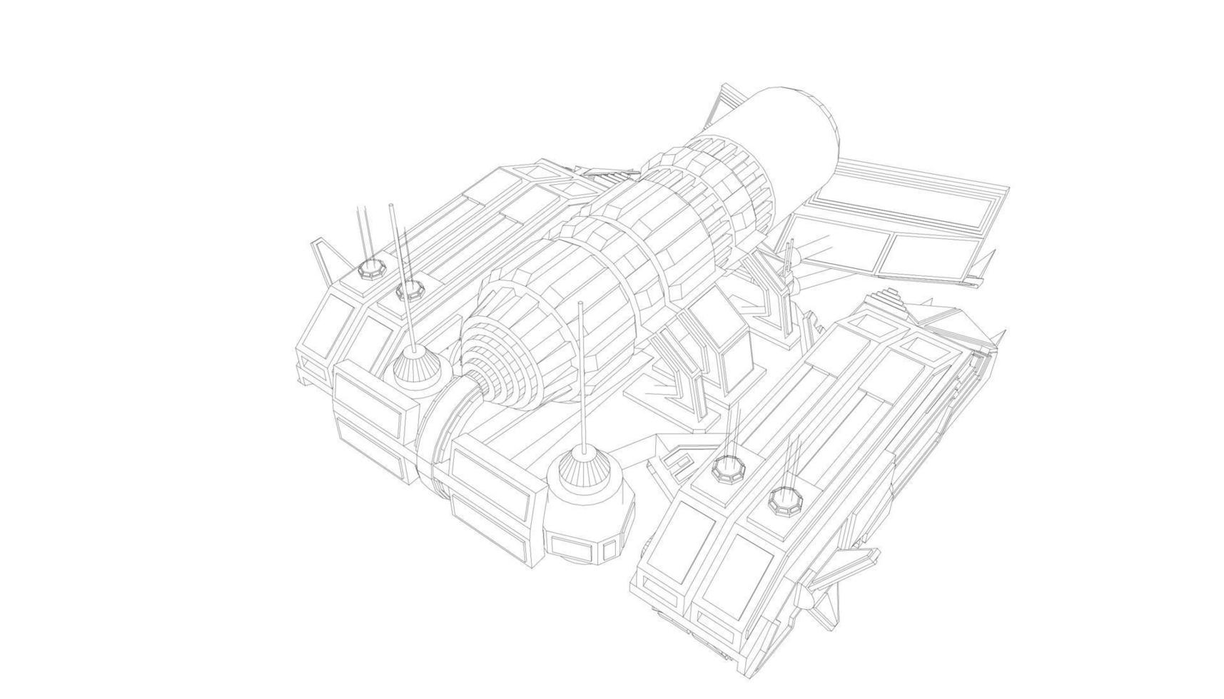 arte lineal del tanque de asalto vector