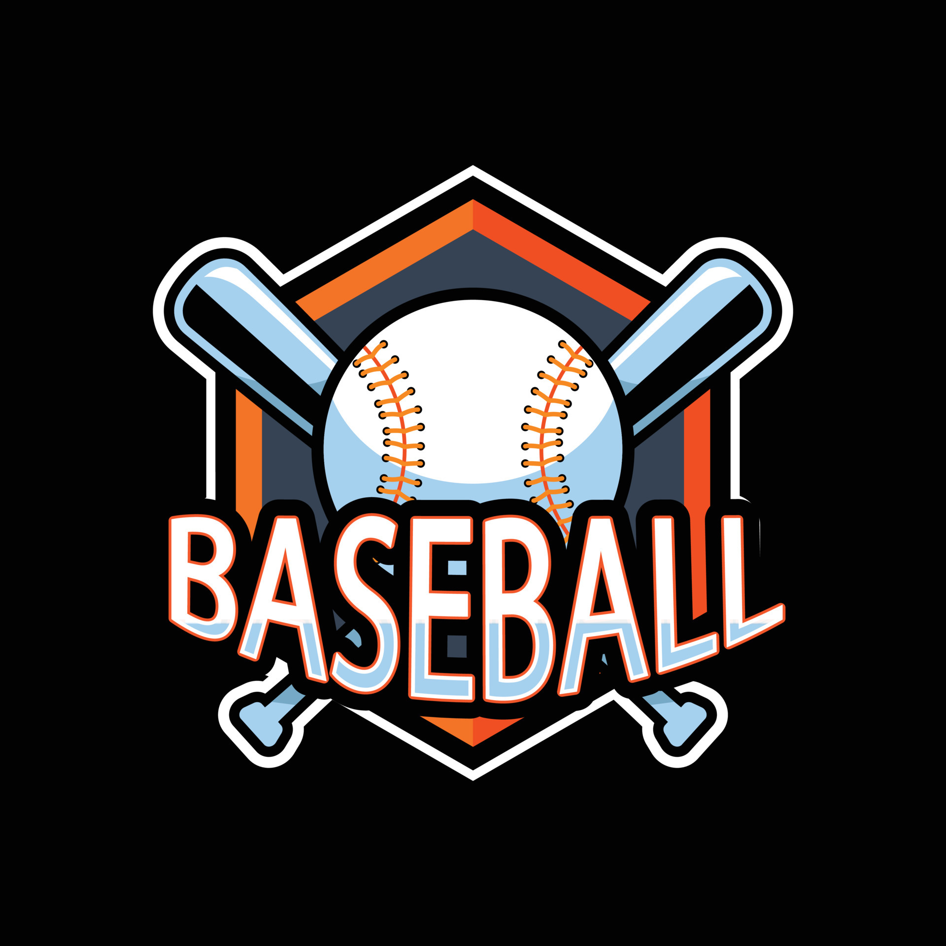 flat design baseball logo template design 6837899 Vector Art at Vecteezy flat design baseball logo template design 6837899 Vector Art at Vecteezy