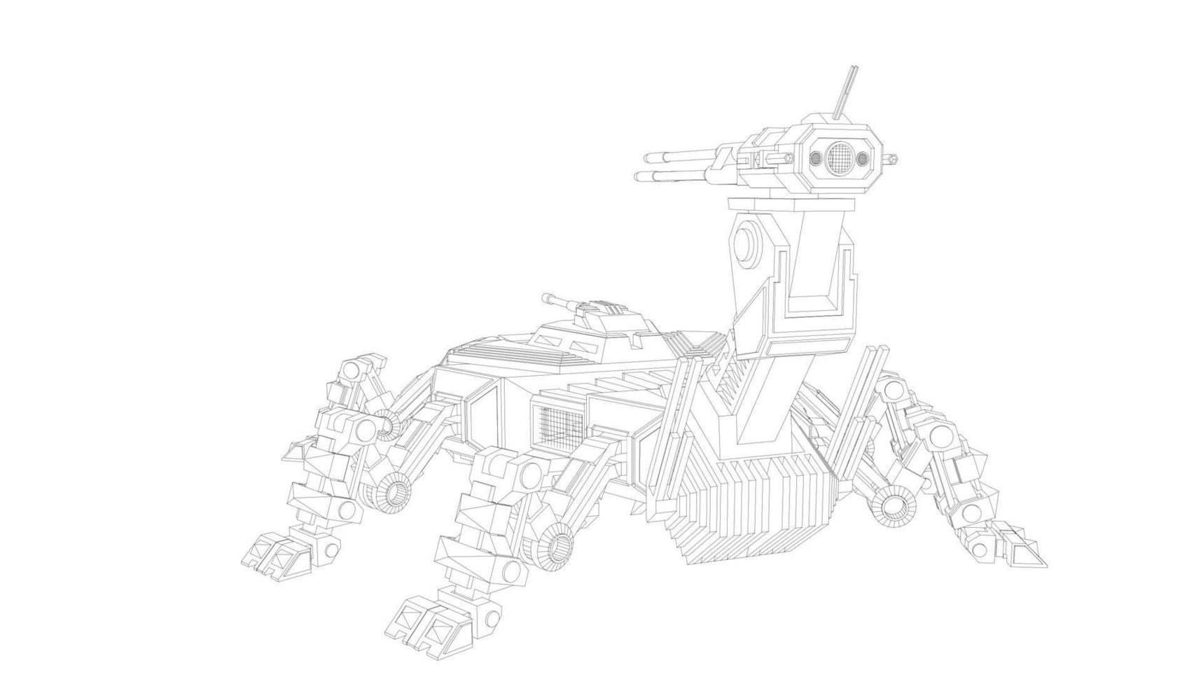 line art of military tanks vector