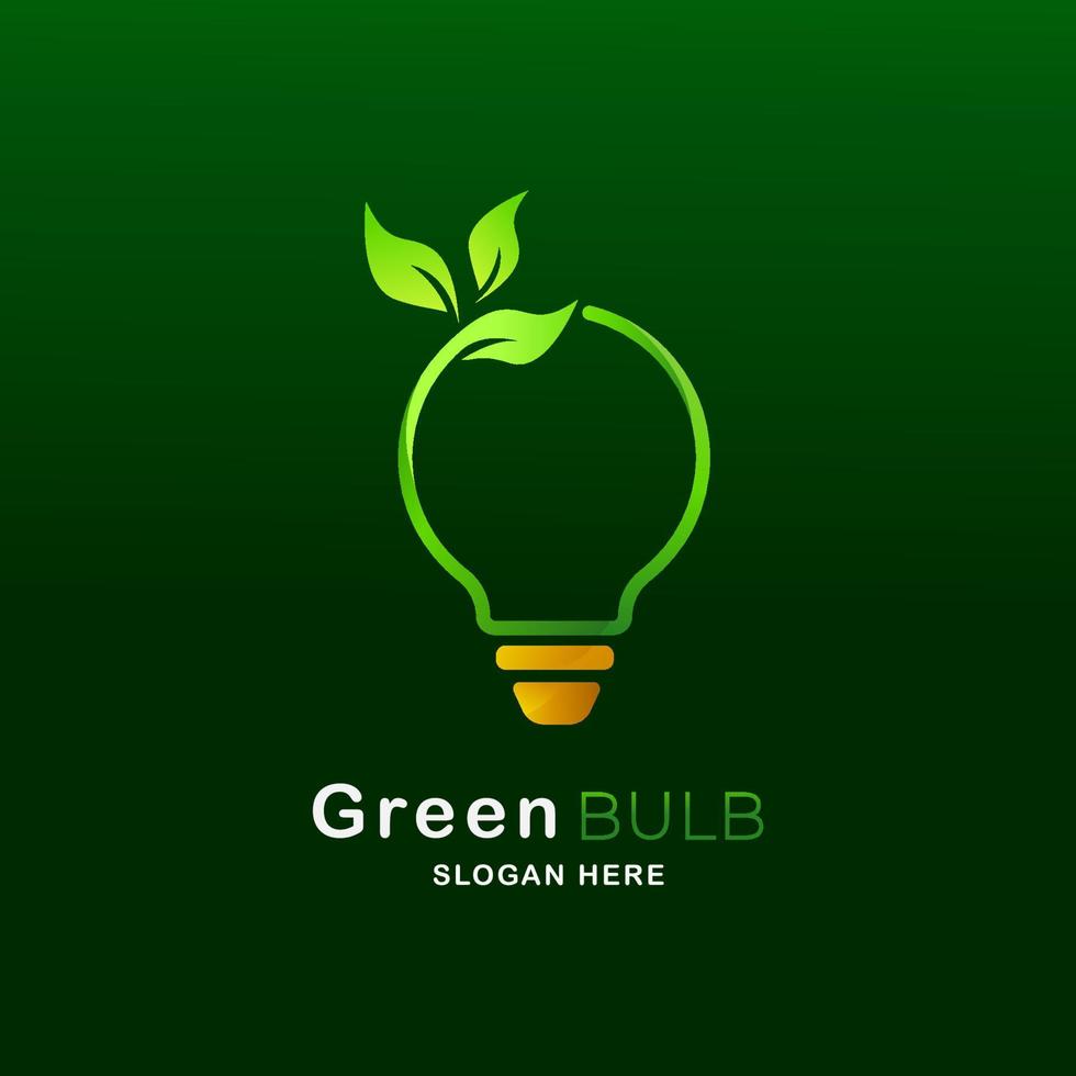 bulb templates. Green concept. Safe idea. Eco-friendly concept. Eco concept vector