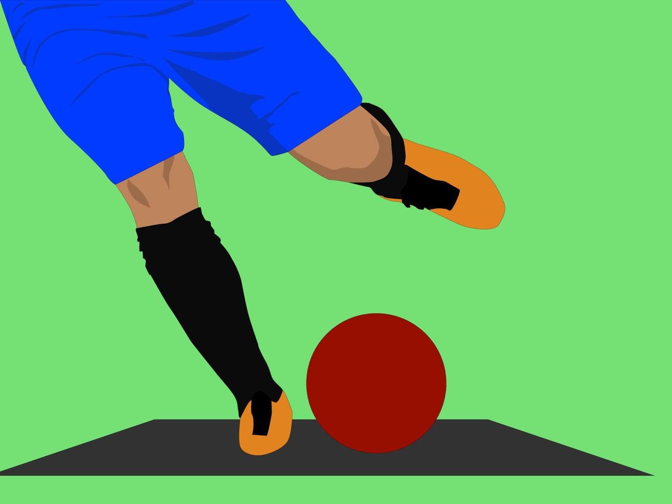 shooting ball vector design
