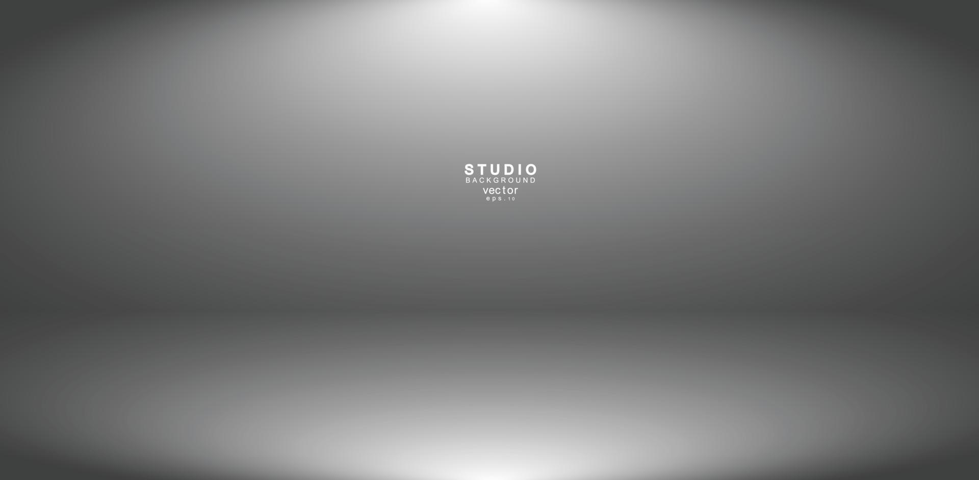 Empty white grey gradient studio room background. backdrop light interior with copyspace for your creative project, Vector illustration EPS 10