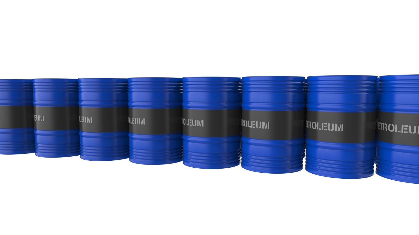White background illustration with fuel oil gas cylinder 3d render photo