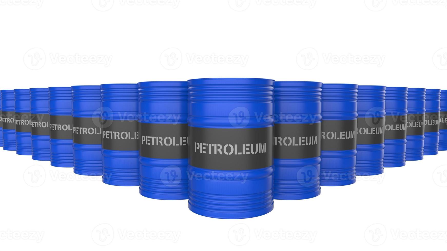 White background illustration blue with fuel oil gas cylinder 3d render photo