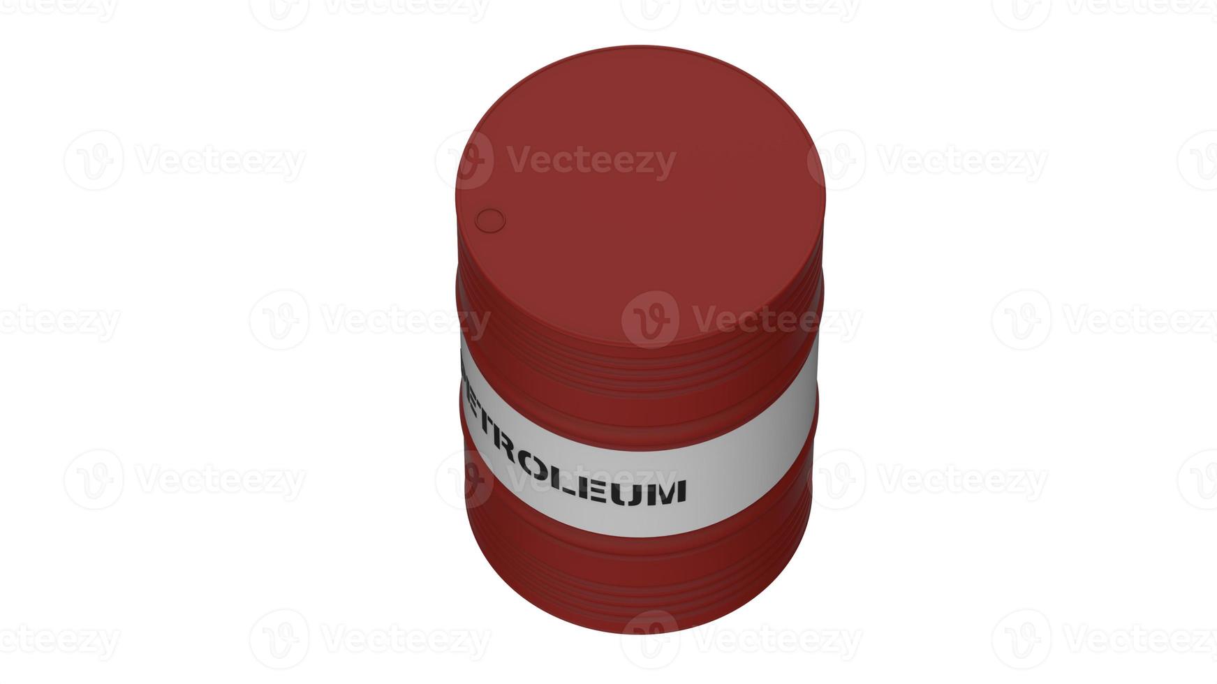 White background illustration with fuel oil gas cylinder 3d render photo